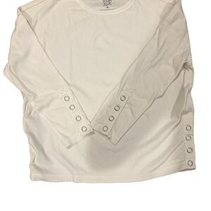 Chaser brand cream shirt for Anthropologie.